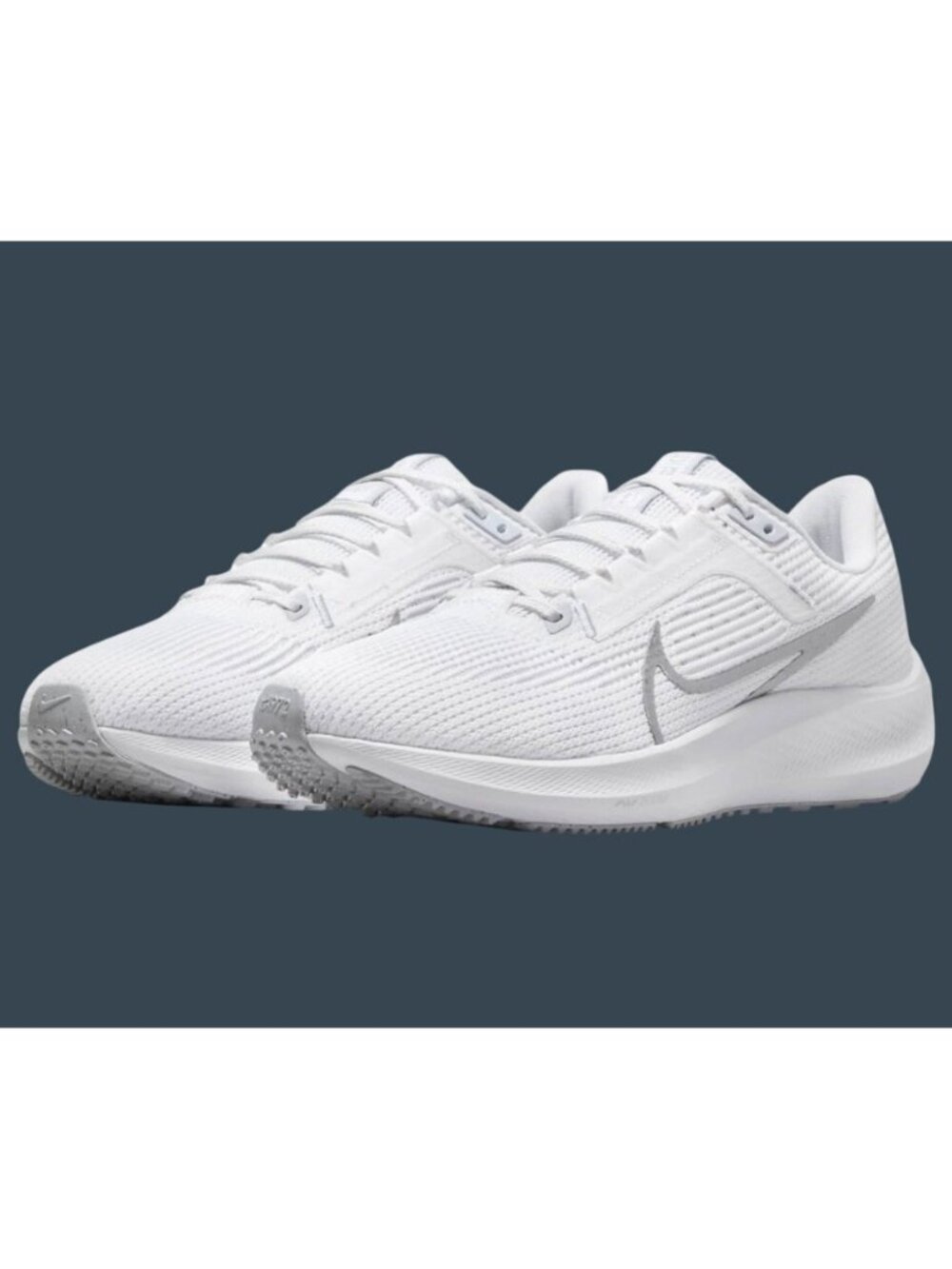 Nike Air Zoom Pegasus 40 Running Shoes White/Black Photon Dust Size 8